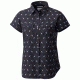 Columbia Pilsner Peak Novelty Short Sleeve Shirt - Womens, India Ink Digi Shibori Prt, L 1710501419L