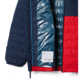 Columbia Powder Lite Boys Hooded Jacket - Boys, Mountain Red, Collegiate Navy, Extra Large, 1802903613-XL