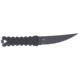 Columbia River Knife &amp; Tool HZ4, Fixed Blade Knife, 4.76" Trailing Point Blade, SK-5 Blade Steel, 8.88" Overall Length, Titanium Nitride Finish, Black, Black G10 Grips, Includes Sheath, 2924