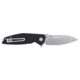 Columbia River Knife &amp; Tool Ibis, Folding Knife, 3.09" Drop Point Blade, D2 Blade Steel, 7.25" Overall Length, Stone Wash Finish, Silver, Black G10 Handle, Liner Lock, 2540