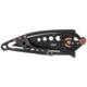 CRKT Snap Folding Knife, 2.55in, 420J2, Drop Point Blade, Black Stainless Steel Handle, 5102NK