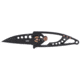 CRKT Snap Folding Knife, 2.55in, 8Cr13MoV Stainless Steel Blade, Drop Point Blade, Black Stainless Steel Handle, 5102NK