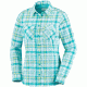 Columbia Saturday Trail Plaid Long Sleeve Shirt - Women's-Iceberg Plaid-X-Small