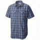 Columbia Silver Ridge Lite Plaid Short Sleeve - Men's -Marine Blue Plaid-Small