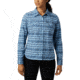 Columbia Silver Ridge Long Sleeve Flannel - Womens, Crystal Blue Plaid, Medium, 1740471484-M