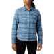 Columbia Silver Ridge Long Sleeve Flannel - Womens, Crystal Blue Plaid, Medium, 1740471484-M