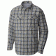 Silver Ridge Plaid Long Sleeve Shirt - Mens-Stone Heather Plaid-X-Large