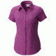 Columbia Silver Ridge Short Sleeve Shirt - Womens, Intense Violet, L, 1443251519L