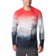 Columbia Super Terminal Tackle Long Sleeve Shirt - Mens, Red Spark Deepsea Fade, M, 1709431-695-M