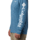 Columbia Terminal Tackle Heather LS Shirt - Mens, Dark Turquoise Heather, White Logo, Small, 1709421435-S
