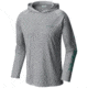 Columbia Terminal Tackle Hoodie - Men's, Cool Grey/Thyme Green Logo, Small, 1536171019-S