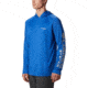 Columbia Terminal Tackle Hoodie - Men's, Cool Grey, Vivid Blue Logo, Large, Tall, 153617-020-LT
