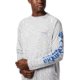 Columbia Terminal Tackle Long Sleeve Shirt - Mens, Cool Grey, Vivid Blue Logo, Small, 138826-028-S