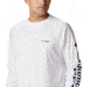 Columbia Terminal Tackle Long Sleeve Shirt - Mens, White, Nightshade Logo, 2XL, Long Inseam, 138826-114-2XT