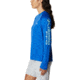 Columbia Tidal Tee II Long Sleeve Shirt - Womens, Blue Macaw/Gulf Stream Logo, 2XL, 1577661408BlMcwGfStrmLg2L