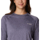Columbia Tidal Tee II Long Sleeve Shirt - Women's, Granite Purple/Stone Logo, 2XL, 1577661518GrntPrplStnLg2L