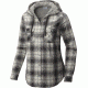 Columbia Times Two Hooded Long Sleeve Shirt - Women's-Chalk Boyfriend Plaid-X-Small