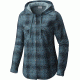 Columbia Times Two Hooded Long Sleeve Shirt - Women's-Cloudburst Boyfriend Plaid-Medium