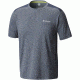 Columbia Titan Ice Short Sleeve Shirt - Men's-Zinc Heather/Voltage-Large
