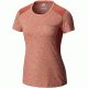 Columbia Titan Ice Short Sleeve Shirt - Women's-Lychee Heather/Coral-Medium