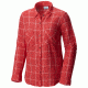 Columbia Trail On Long Sleeve Shirt - Women's-Sunset Red Plaid-Medium
