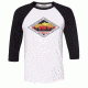 Compas Life ADK Sunset Raglan, Black/White, Large, CFA17KT002-L-BKWHT