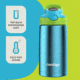 Contigo Asclnbl Bottle, 13 oz, Blue Raspberry Cool Lime, 13, CTSSASCLN2513-6