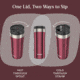 Contigo Uptown Stainless Steel Dualsip Tumbler, 24 oz, Choco Truf, 24, CTSSDUALSIP24-1