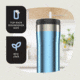 Contigo Uptown Stainless Steel Dualsip Tumbler, 24 oz, Dark Ice, 24, CTSSDUALSIP24-2