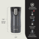 Contigo West Loop 3.0, 12 oz, Transparent Sake, 12, CTSSWL3020-1