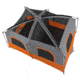 Core Equipment 10 Person Straight Wall Cabin Tent, Orange/Gray, 14 x 10 ft, 40034