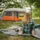 Core Equipment 10 Person Straight Wall Cabin Tent, Orange/Gray, 14 x 10 ft, 40034