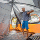 Core Equipment 10 Person Straight Wall Cabin Tent, Orange/Gray, 14 x 10 ft, 40034