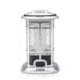 Core Equipment 1000 Lumen Warm LED Patio Lantern with Candlelight Mode, Gray, 7.8 x 7.8 x 10.2 in, 40048
