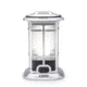 Core Equipment 1000 Lumen Warm LED Patio Lantern with Candlelight Mode, Gray, 7.8 x 7.8 x 10.2 in, 40048
