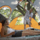 Core Equipment 9 Person Modified Dome Tent, Orange/Gray, 16 x 9 ft, 40004
