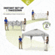 Core Equipment Instant Canopy, Gray, 10x10 ft, 40017