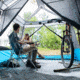 Core Equipment Lighted 9 Person Instant Cabin Tent, Blue, 14 x 9 ft, 40062