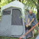 Core Equipment Two-Room Instant Shower Tent, Gray, 7 x 3.5 ft, 40058
