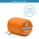 Core Equipment Youth Camp Sleeping Bag, Orange, 40112