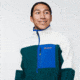 Cotopaxi Abrazo Half-Zip Fleece Jacket - Mens, Bone &amp; Deep Ocean, Large, DOR-S22-BNDO-M-L