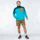 Cotopaxi Abrazo Half-Zip Fleece Jacket - Mens, Deep Ocean &amp; Mineral Blue, Large, DOR-S22-DOMB-M-L