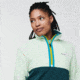 Cotopaxi Amado Fleece - Womens, Lichen &amp; Deep Ocean, Extra Large, AMFJ-S22-LIDO-W-XL