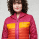 Cotopaxi Capa Insulated Hooded Jacket - Womens, Raspberry/Canyon, Extra Small, CAPHJ-F22-RAZCN-W-XS