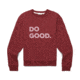 Cotopaxi Do Good Organic Crew Sweatshirt - Womens, Burgundy, Extra Small, DGC-F23-BURG-W-XS