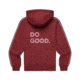 Cotopaxi Do Good Organic Full-Zip Hoodie - Womens, Burgundy, Small, DGFZ-F23-BURG-W-S