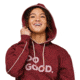 Cotopaxi Do Good Organic Pullover Hoodie - Womens, Burgundy, Extra Large, DGH-F23-BURG-W-XL