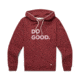 Cotopaxi Do Good Organic Pullover Hoodie - Womens, Burgundy, Extra Large, DGH-F23-BURG-W-XL