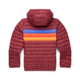Cotopaxi Fuego Down Hooded Jacket - Kids, Burgundy Stripes, Small, KFDJ-F23-BURGS-Kids-S