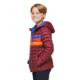 Cotopaxi Fuego Down Hooded Jacket - Kids, Burgundy Stripes, Small, KFDJ-F23-BURGS-Kids-S